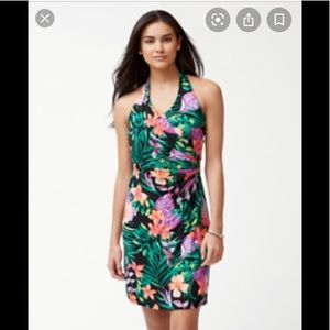 Tommy Bahama floral halter dress M